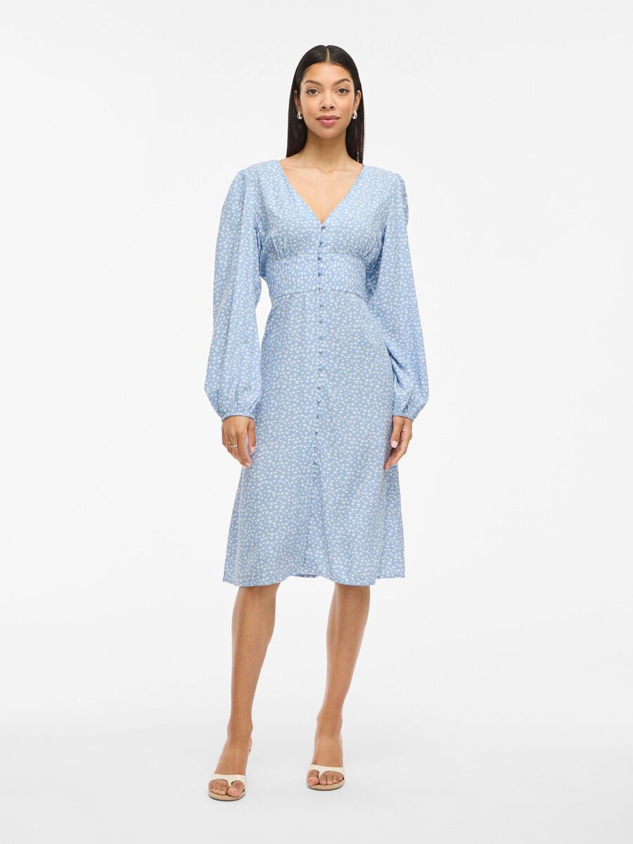 VILA VIANNA LONG SLEEVED MIDI DRESS, Kentucky Blue, highres - 14110876_KentuckyBlue_1224348_003.jpg