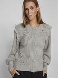 Vila DETAILED KNITTED CARDIGAN, Light Grey Melange, highres - 14090230_LightGreyMelange_007.jpg
