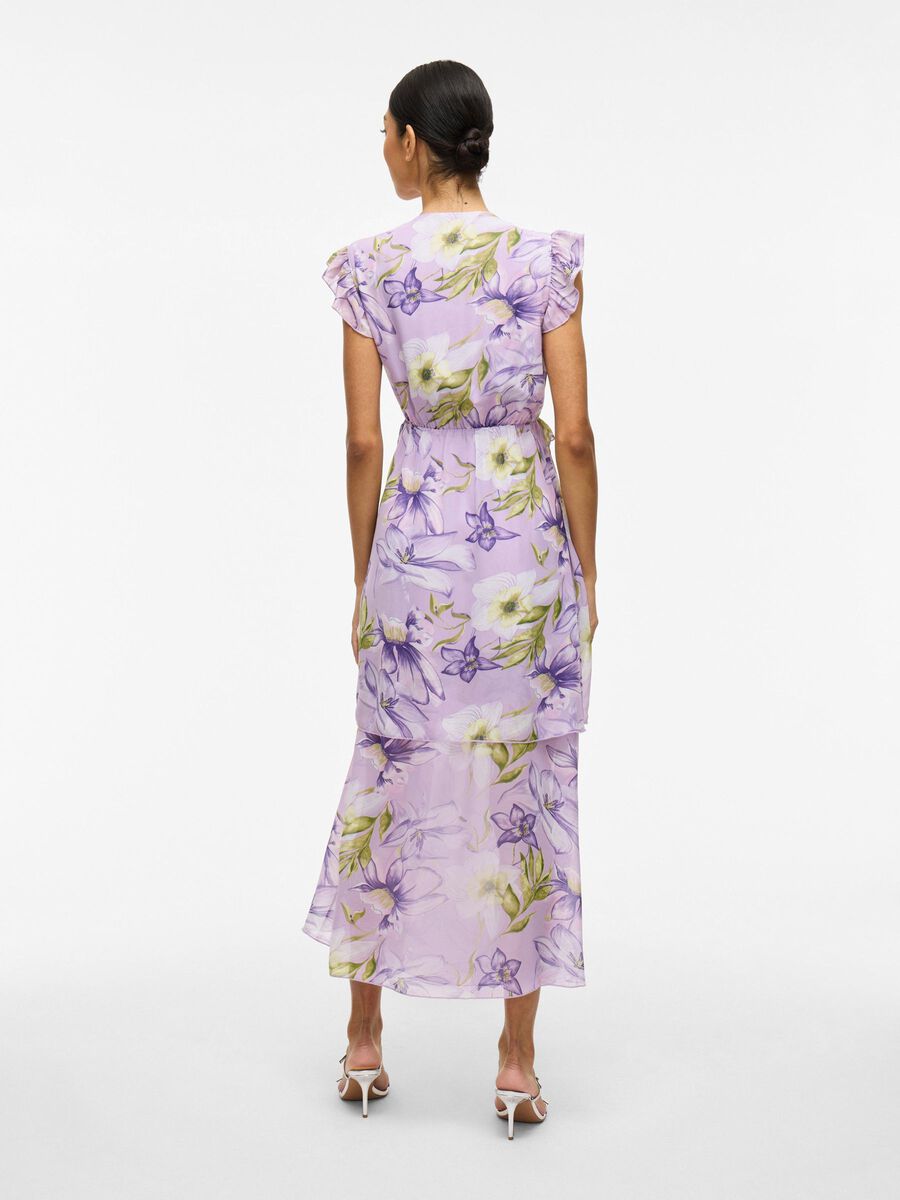 VILA V-NECK MAXI DRESS, Violet Tulip, highres - 14105158_VioletTulip_1171741_004.jpg
