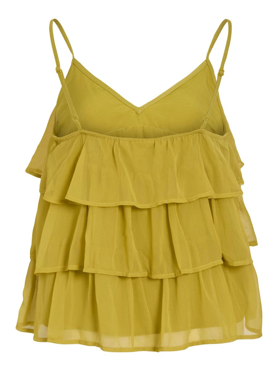 VILA VIHARLEY TIERED  STRAP TOP, Green Envy, highres - 14111856_GreenEnvy_002.jpg