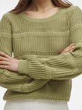 VILA ROUND NECK KNITTED PULLOVER, Sage, highres - 14104557_Sage_006.jpg