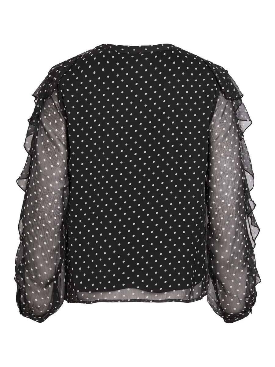 Product carousel image - VIHARLEY V-NECK LONG SLEEVED SHIRT, Black | 2