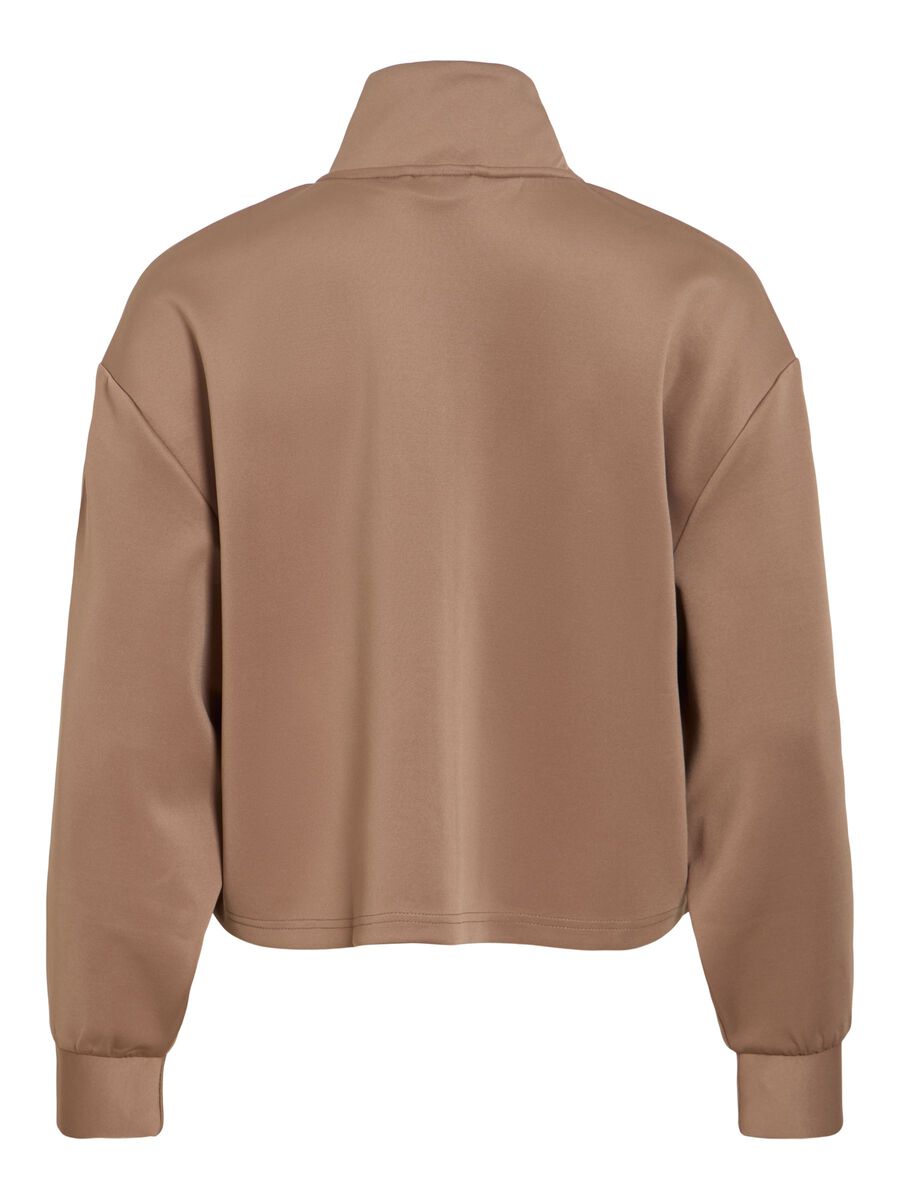 Product carousel image - VILOANA ZIPPER CARDIGAN, Brown Lentil | 2