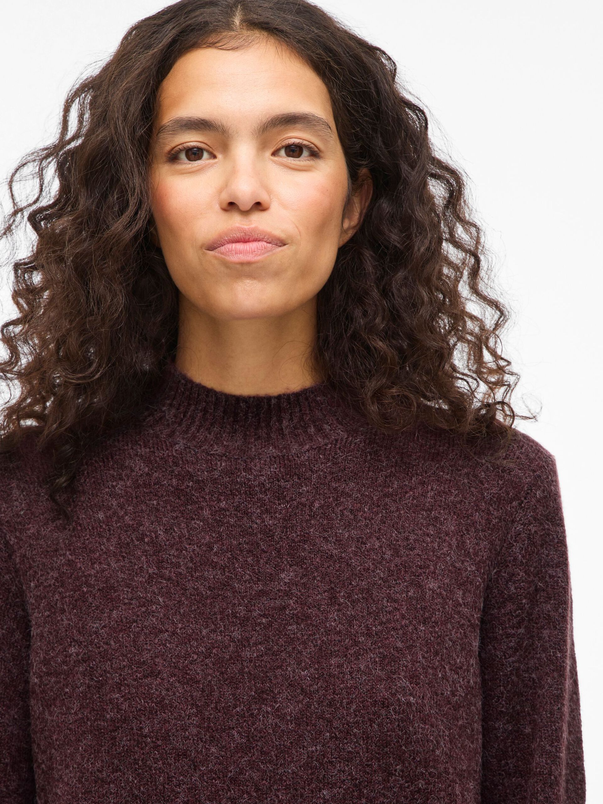 Carousel image - VIHANNA HIGH NECK KNITTED PULLOVER, Fig | 3