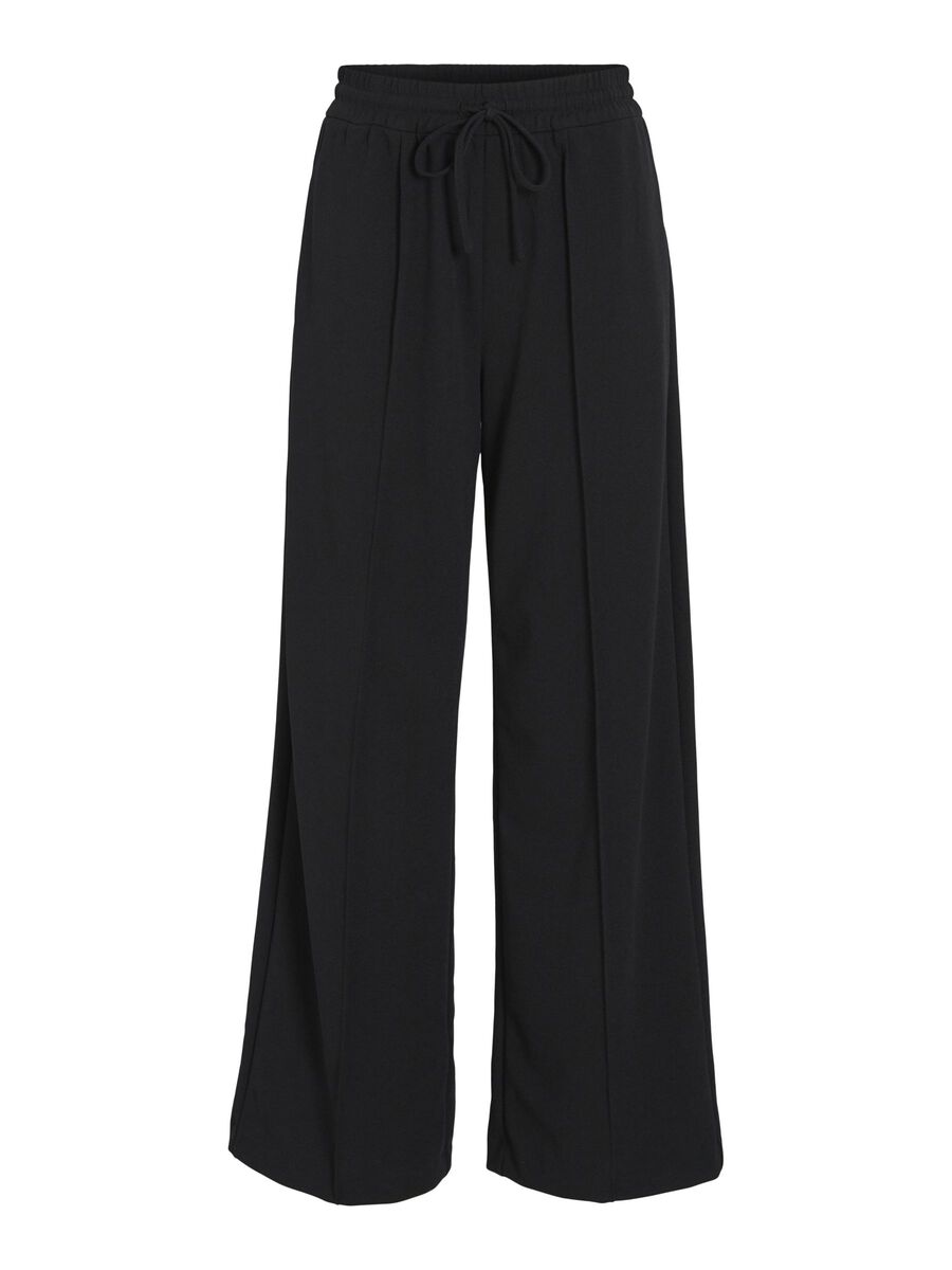 VILA VICLUA HIGH WAIST HOSE MIT WEITEM BEIN, Black Beauty, highres - 14095436_BlackBeauty_001.jpg