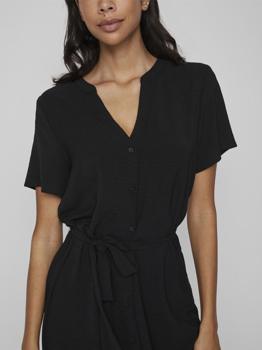 MAXI SHIRT DRESS (Black) | Vila Online Shop