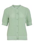 VILA VIVUA SHORT SLEEVE KNITTED CARDIGAN, Silt Green, highres - 14109641_SiltGreen_001.jpg
