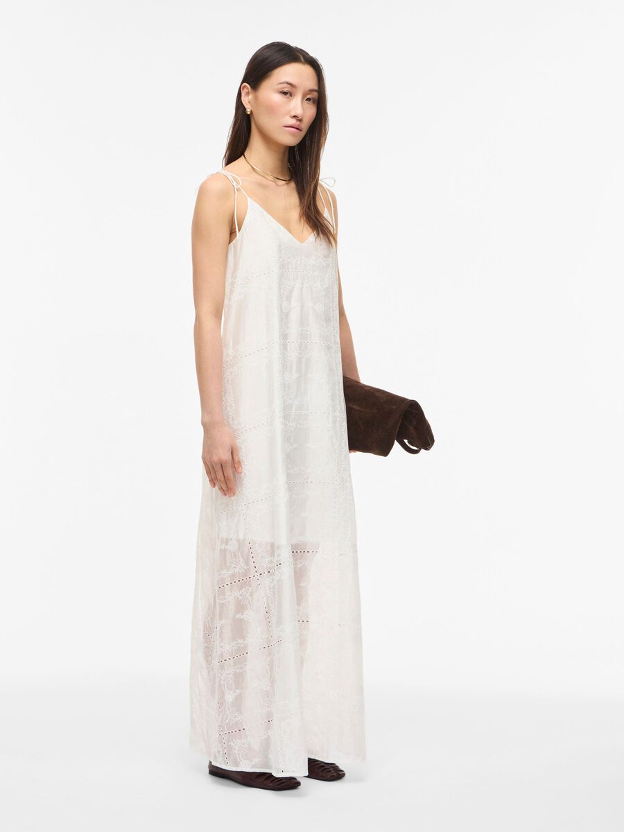 Carousel image - STRAP MAXI DRESS, Cloud Dancer | 4