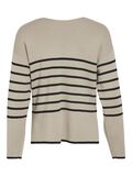 VILA V-NECK KNITTED PULLOVER, Feather Gray, highres - 14094190_FeatherGray_1108644_002.jpg