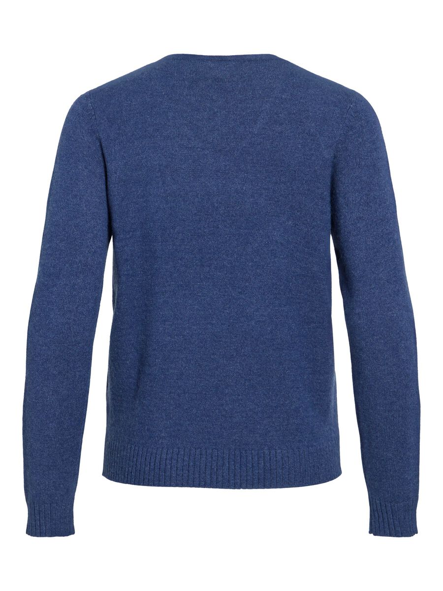Carousel image - VIRIL V-NECK KNITTED PULLOVER, Navy Peony | 6