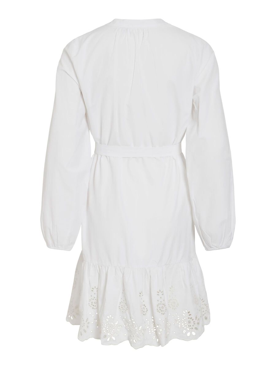 VILA VIKELLI LONG SLEEVED SHORT DRESS, Snow White, highres - 14106736_SnowWhite_002.jpg