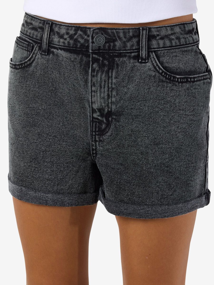Carousel image - NMMONI SHORTS EN JEAN, Dark Grey Denim | 3
