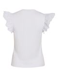 VILA BESTICKTES OBERTEIL MIT ANGESCHNITTENEN ÄRMELN, Bright White, highres - 14092646_BrightWhite_002.jpg