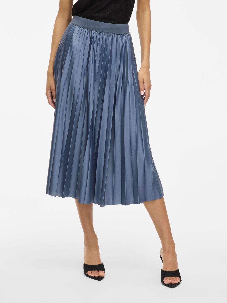 VILA VINITBAN - PLISSÉE JUPE MI-LONGUE, Vintage Indigo, highres - 14063241_VintageIndigo_003.jpg