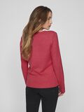 VILA VIRIL V-NECK KNITTED PULLOVER, Viva Magenta, highres - 14042769_VivaMagenta_958941_004.jpg