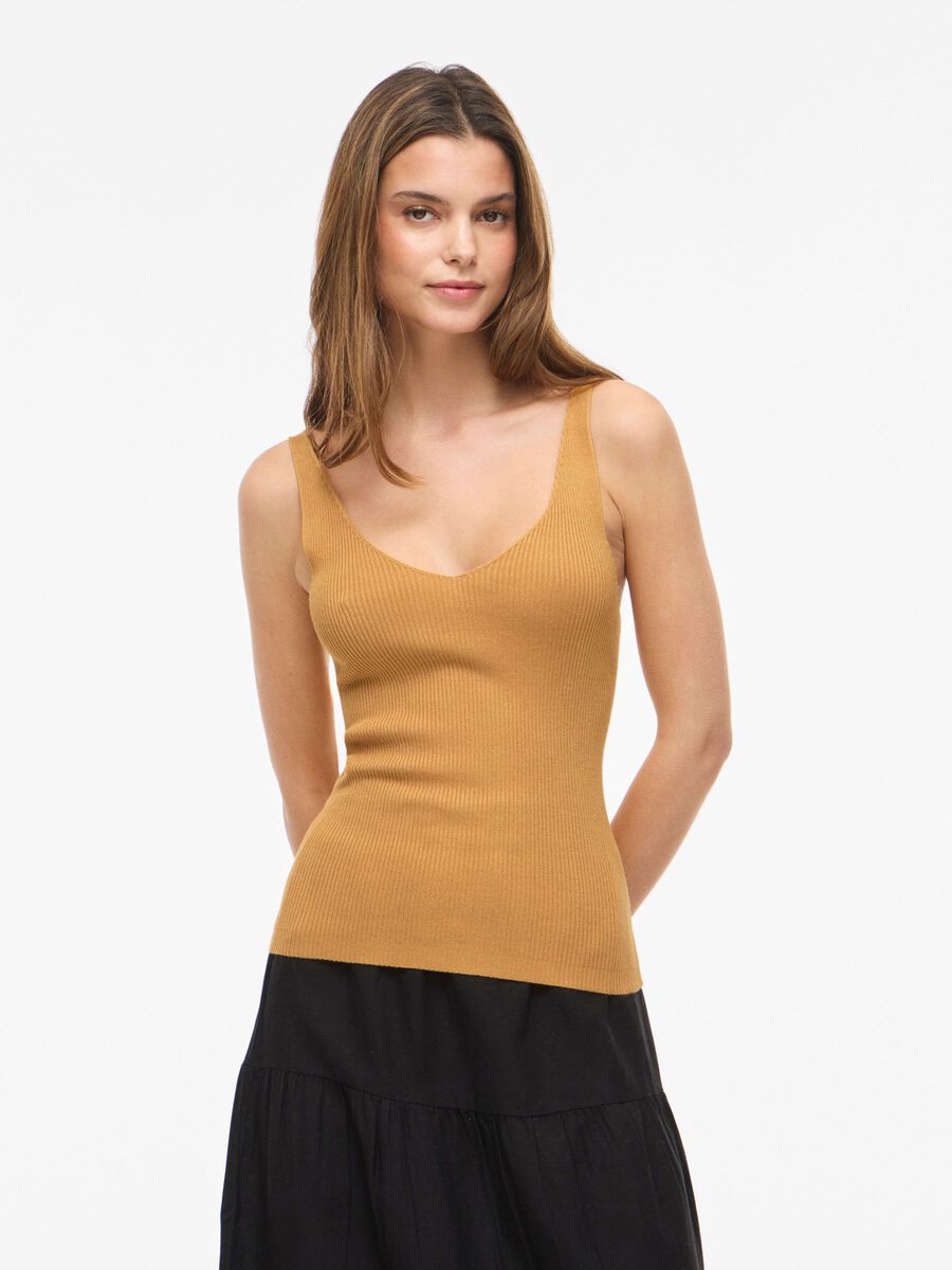 Product carousel image - &Auml;RMELLOS STRICKOBERTEIL, Amber Gold | 1