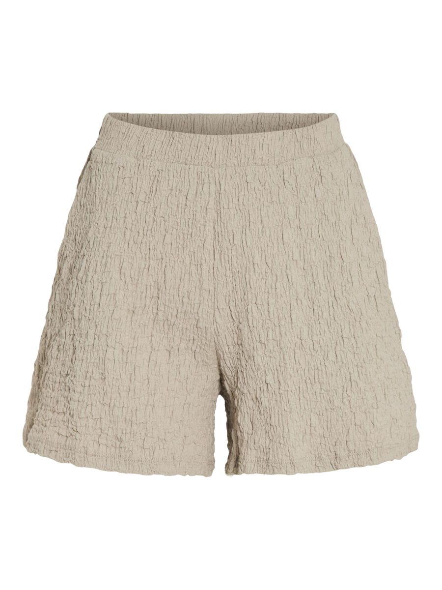 VILA CINTURA ALTA SHORTS, Feather Gray, highres - 14095263_FeatherGray_001.jpg