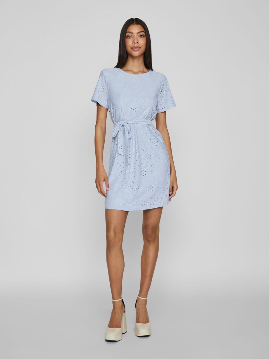 Vila TIE WAIST SHORT DRESS, Kentucky Blue, highres - 14085840_KentuckyBlue_003.jpg