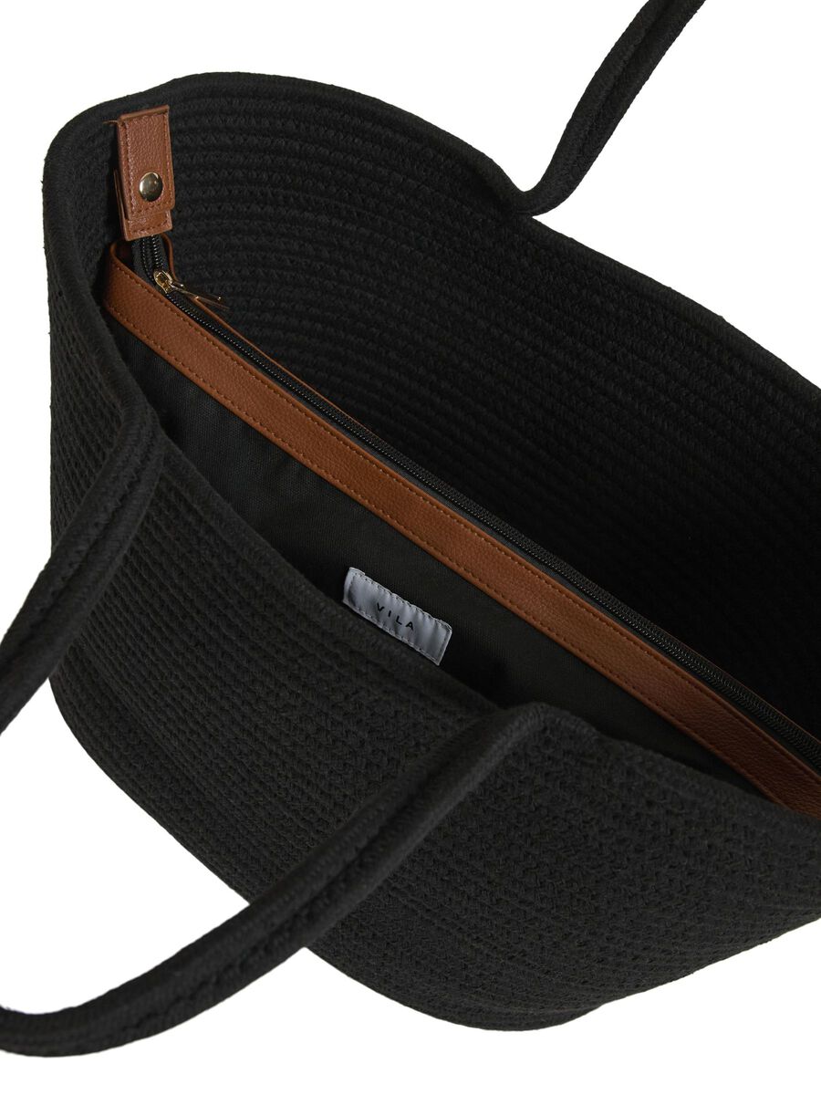 VILA COTTON SHOPPER BAG, Black, highres - 14094621_Black_004.jpg