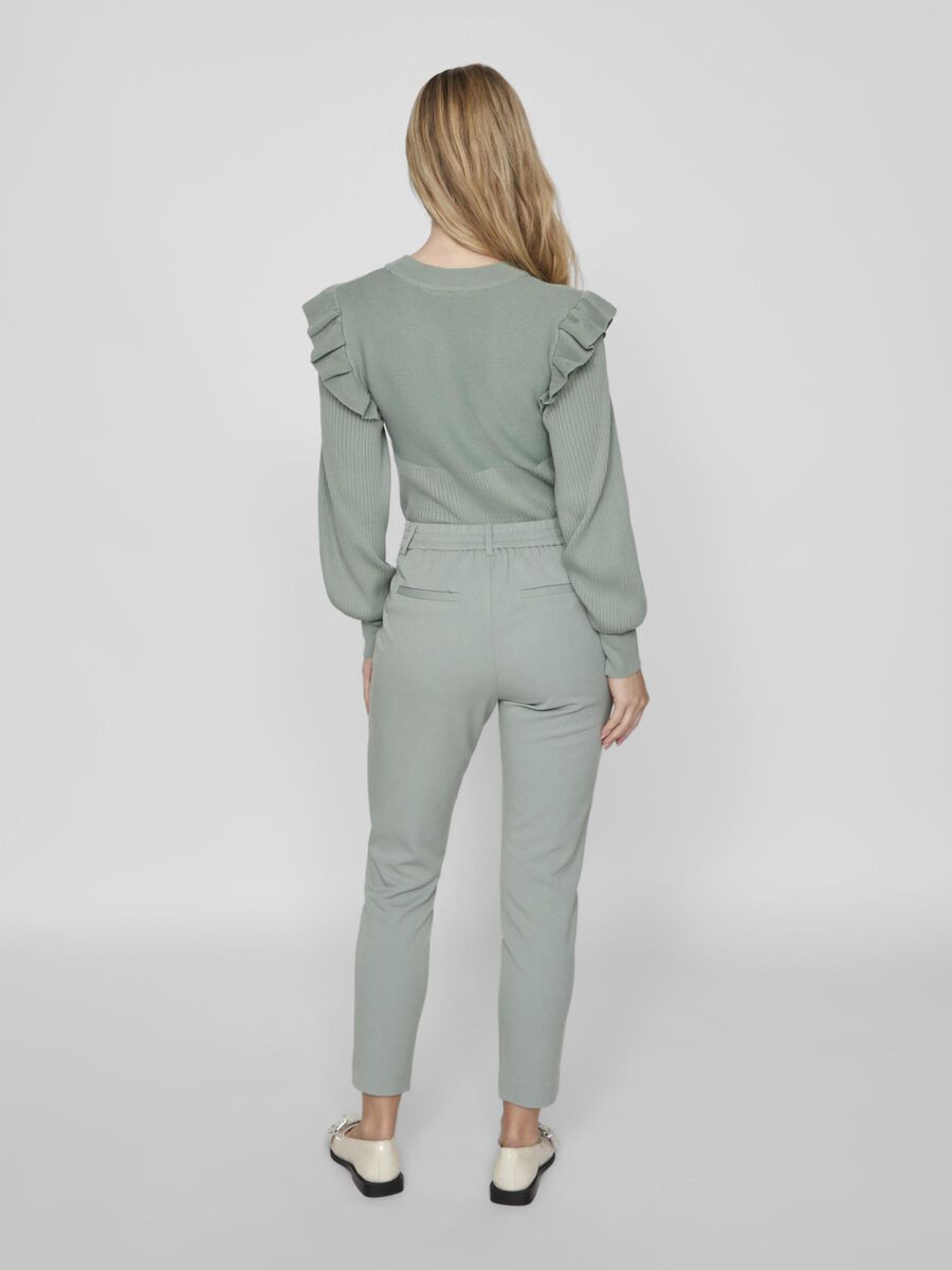 VILA VIVARONE - COUPE SLIM PANTALON TAILLE HAUTE, Chinois Green, highres - 14087406_ChinoisGreen_004.jpg