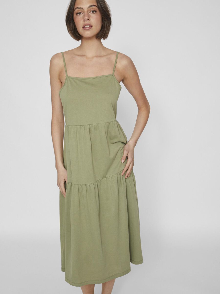 Carousel image - VESTIDO MIDI, Oil Green | 5