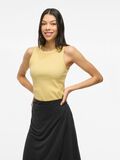 VILA VISOLA ROUND NECK SLEEVELESS TOP, Pale Banana, highres - 14101757_PaleBanana_003.jpg