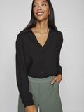 VILA VIDOMIRA V-NECK LONG SLEEVED SHIRT, Black Beauty, highres - 14095705_BlackBeauty_007.jpg