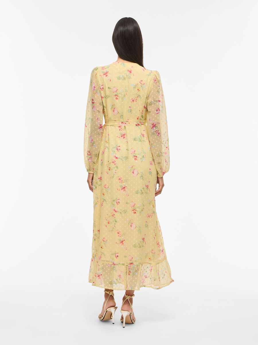 Product carousel image - LONG SLEEVED MAXI DRESS, Pastel Yellow | 2