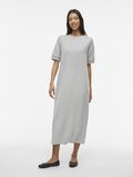 VILA KORTE MOUWEN MIDI JURK, Light Grey Melange, highres - 14107339_LightGreyMelange_005.jpg