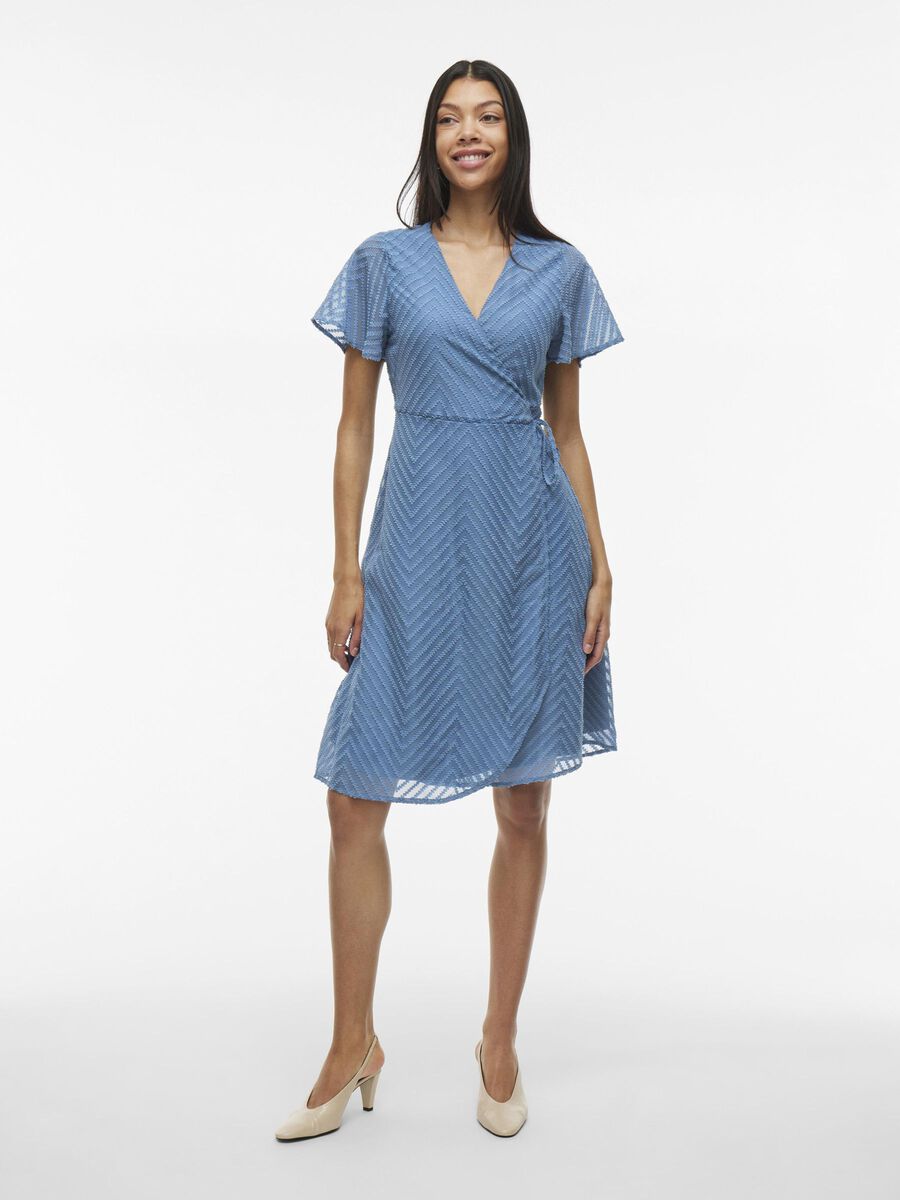 VILA PETITE - MIDI WRAP DRESS, Coronet Blue, highres - 14109907_CoronetBlue_003.jpg