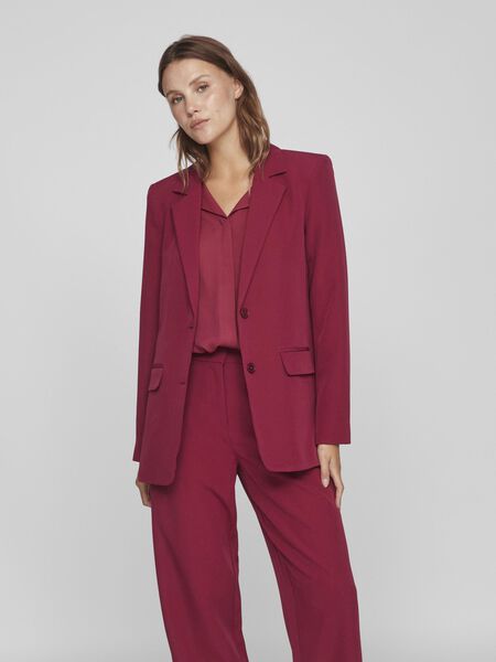 Vila LOOSE FIT BLAZER, Beet Red, highres - 14082622_BeetRed_003.jpg