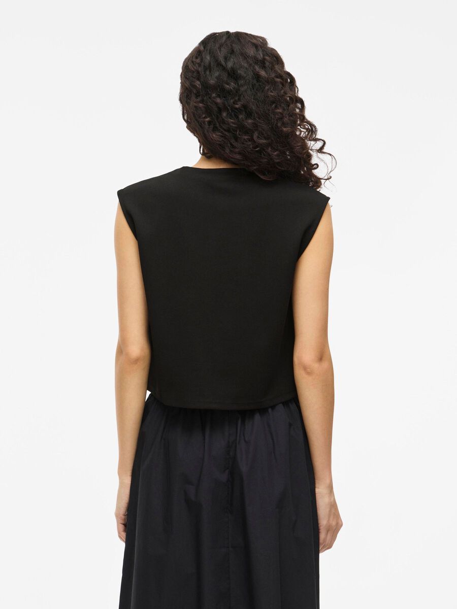 VILA VICLARA TAILORED WAISTCOAT, Black, highres - 14111179_Black_004.jpg