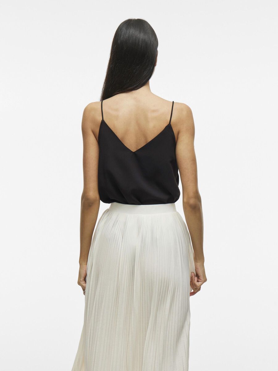 VILA V-NECK STRAP TOP, Black, highres - 14109689_Black_004.jpg