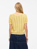 VILA VICOBY SHORT SLEEVED KNITTED TOP, Pale Banana, highres - 14107039_PaleBanana_004.jpg