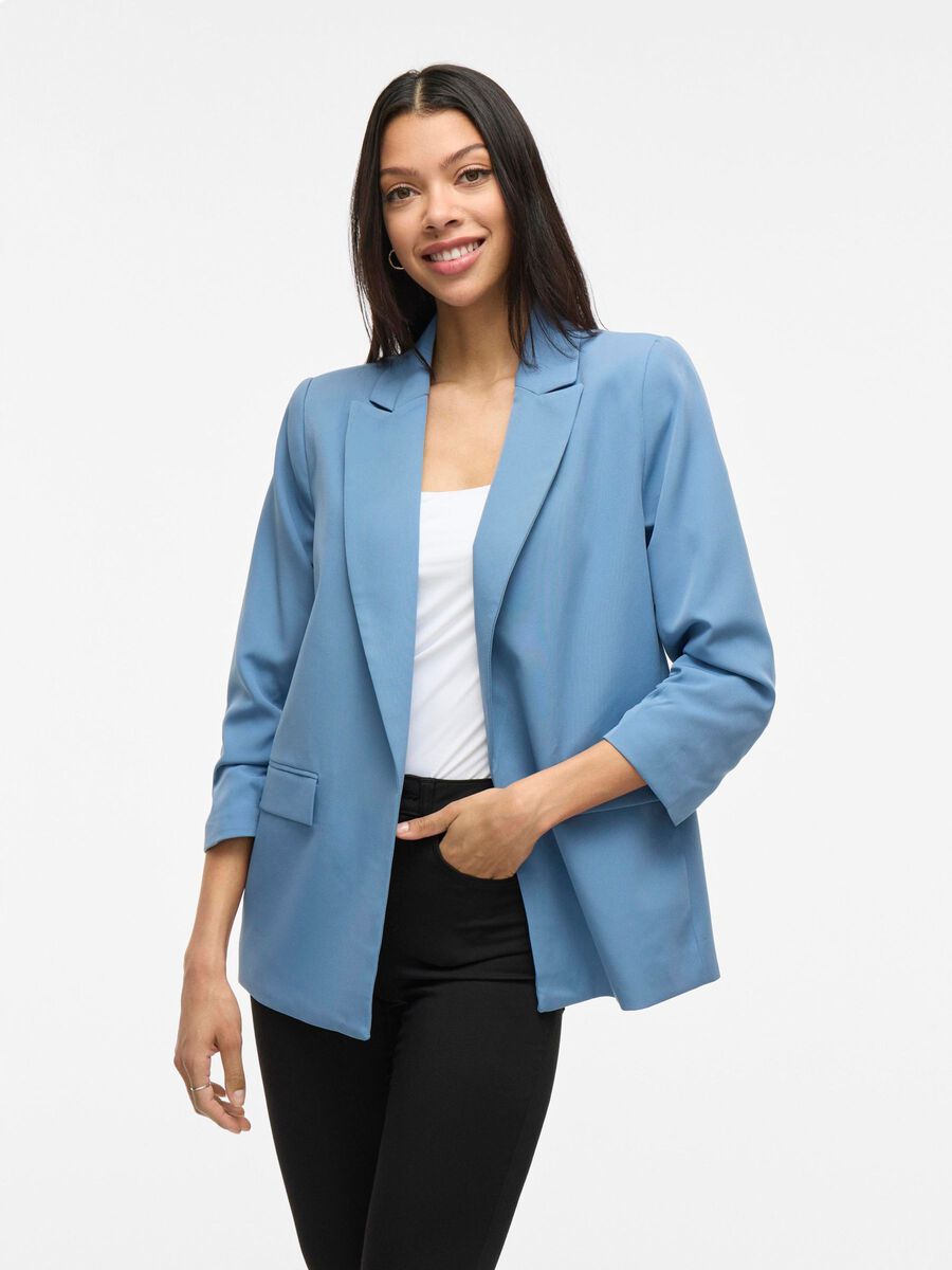 VILA 3/4-ÆRMER BLAZER, Coronet Blue, highres - 14109496_CoronetBlue_003.jpg
