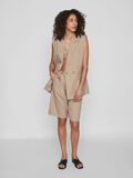 Vila LONG HIGH-WAIST SHORTS, Simply Taupe, highres - 14085689_SimplyTaupe_005.jpg