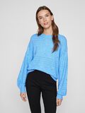 VILA VIRIL ROUND NECK KNITTED PULLOVER, Blissful Blue, highres - 14101222_BlissfulBlue_1178530_003.jpg