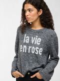 Product image thumbnail - VIMELIE RUNDHALS STRICKPULLOVER, Medium Grey Melange | 3