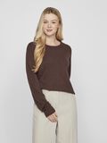 Product image thumbnail - VIRIL - COL ROND PULL EN MAILLE, Coffee Bean | 1