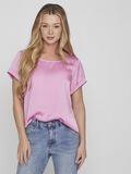 Vila RUNDHALS OBERTEIL MIT KURZEN ÄRMELN, Fuchsia Pink, highres - 14092472_FuchsiaPink_007.jpg