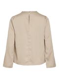 VILA HIGH NECK LONG SLEEVED TOP, Cement, highres - 14102733_Cement_002.jpg