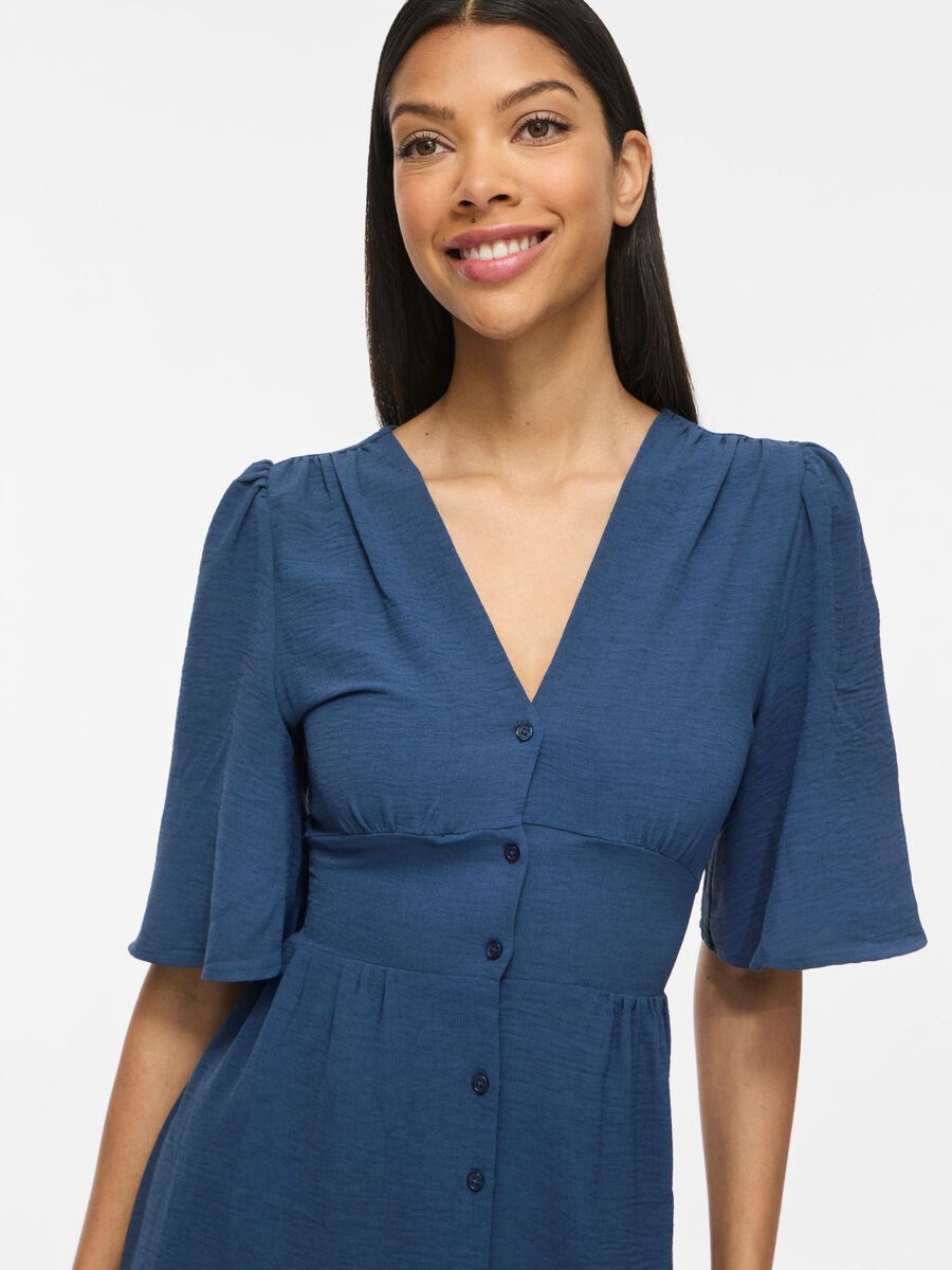 Carousel image - VISKOV SHORT SLEEVED SHORT DRESS, Dark Denim | 5