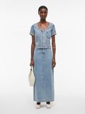 VILA DENIM TOP À MANCHES COURTES, Light Blue Denim, highres - 14105765_LightBlueDenim_005.jpg