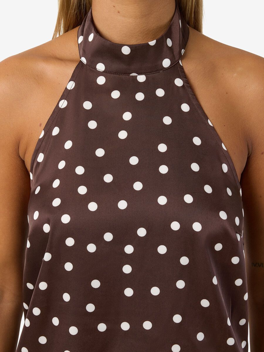 Carousel image - DEKOLT AMERYKAŃSKI TOP, Chocolate Brown | 3