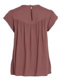 VILA DETAILED SHORT SLEEVED TOP, Rose Brown, highres - 14099307_RoseBrown_002.jpg
