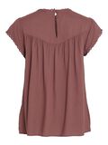 Vila DETAILED SHORT SLEEVED TOP, Rose Brown, highres - 14099307_RoseBrown_002.jpg