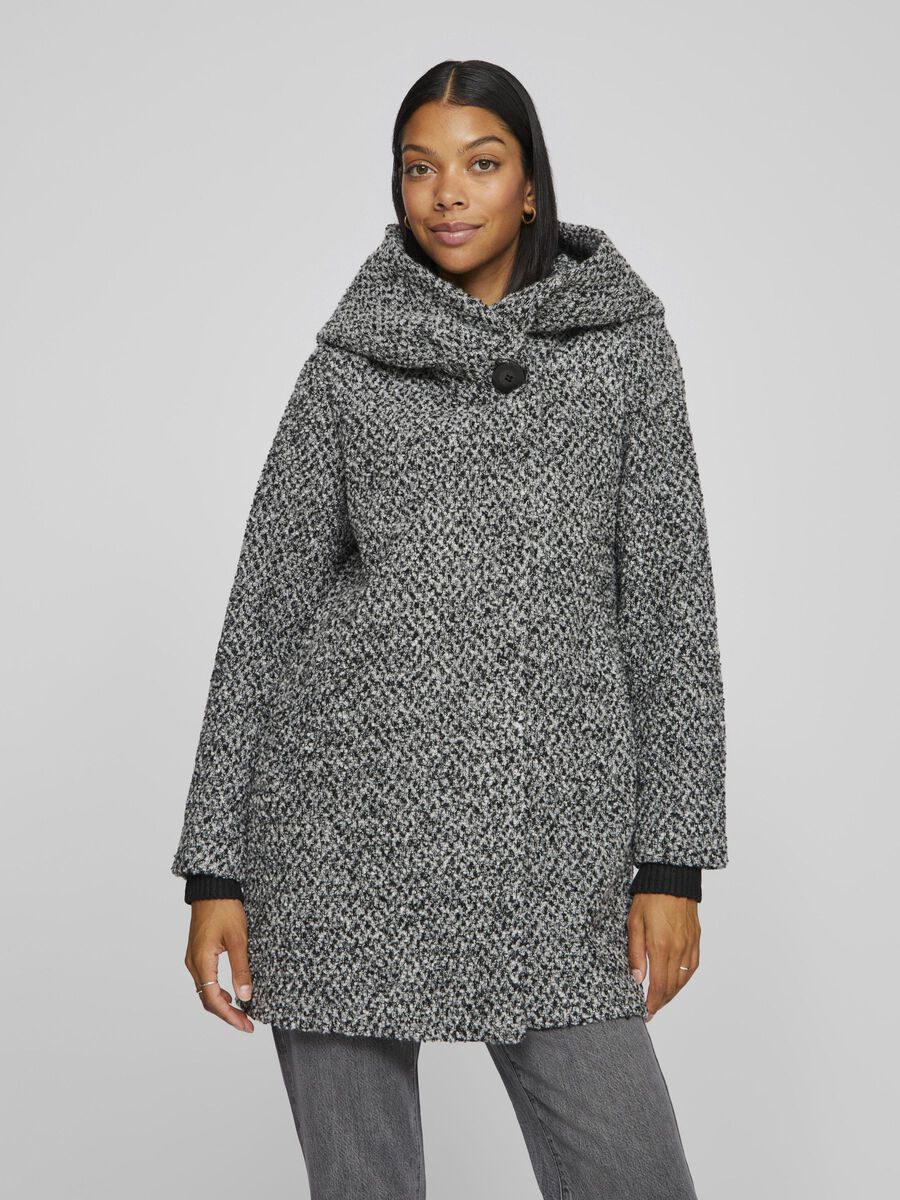 VILA À CAPUCHE MANTEAU, Light Grey Melange, highres - 14103256_LightGreyMelange_003.jpg