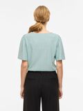 Product image thumbnail - VIBELLI RUND HALS KORT&Auml;RMAD TOPP, Blue Surf | 2