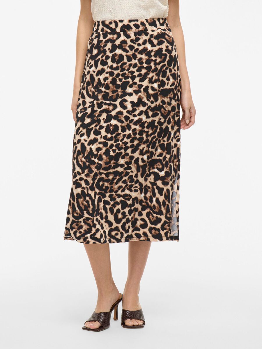VILA VILEOA HIGH WAIST MIDIROCK, Black, highres - 14109370_Black_1208221_003.jpg