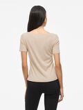 VILA SCOLLO A BARCHETTA TOP A MANICHE CORTE, Feather Gray, highres - 14109694_FeatherGray_004.jpg